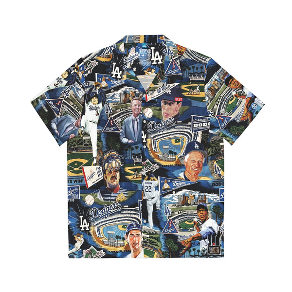 Dodger La Dodgers Pattern Hawaiian Shirt, by Aopprinter