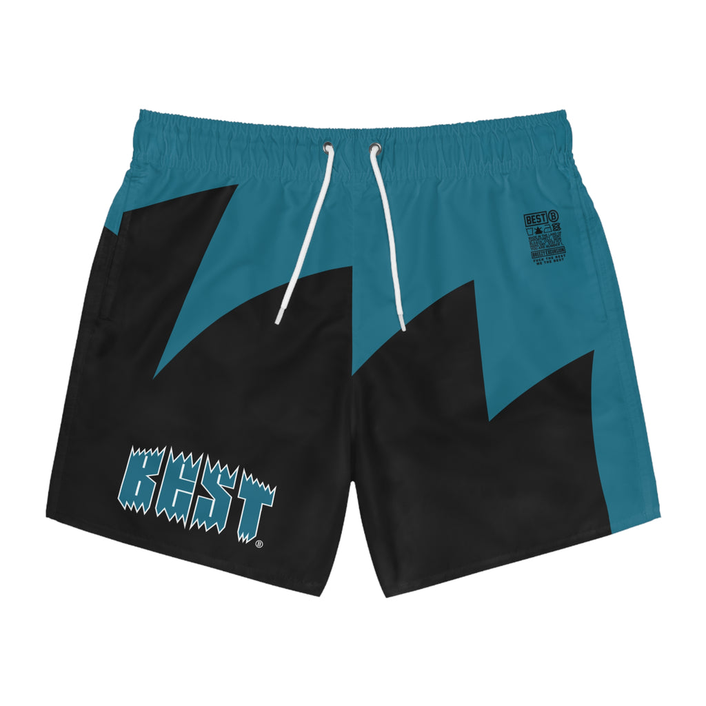 BEST Sharks Chomp Shark Tooth Swim Trunks Teal/Black