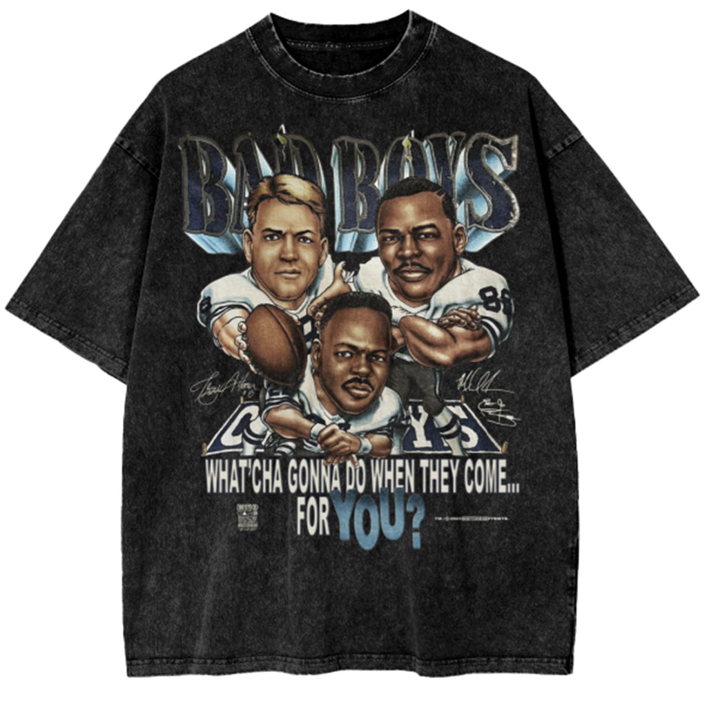 BEST Dallas Bad Boys  Snow Wash T-Shirt