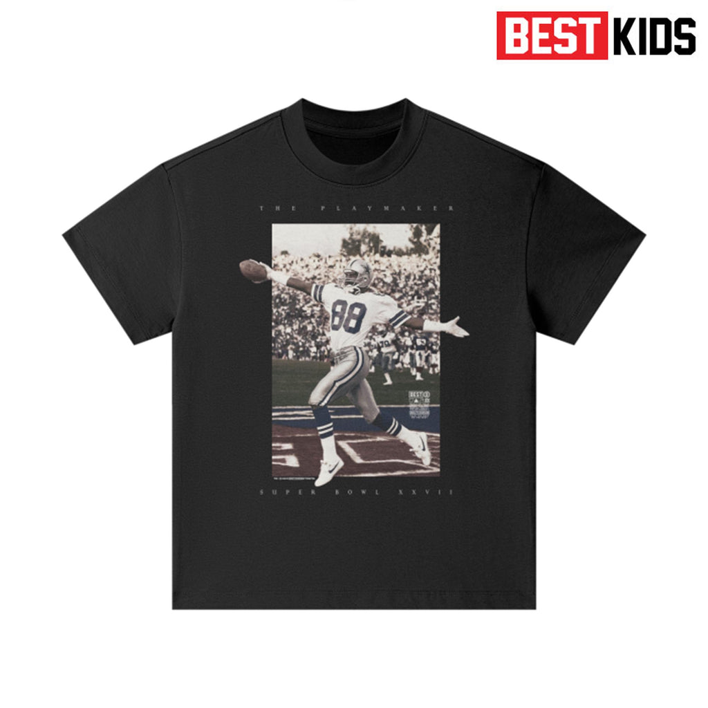 BEST KIDS Playmaker Earth Tone FOG 100% Cotton T-Shirt BLACK