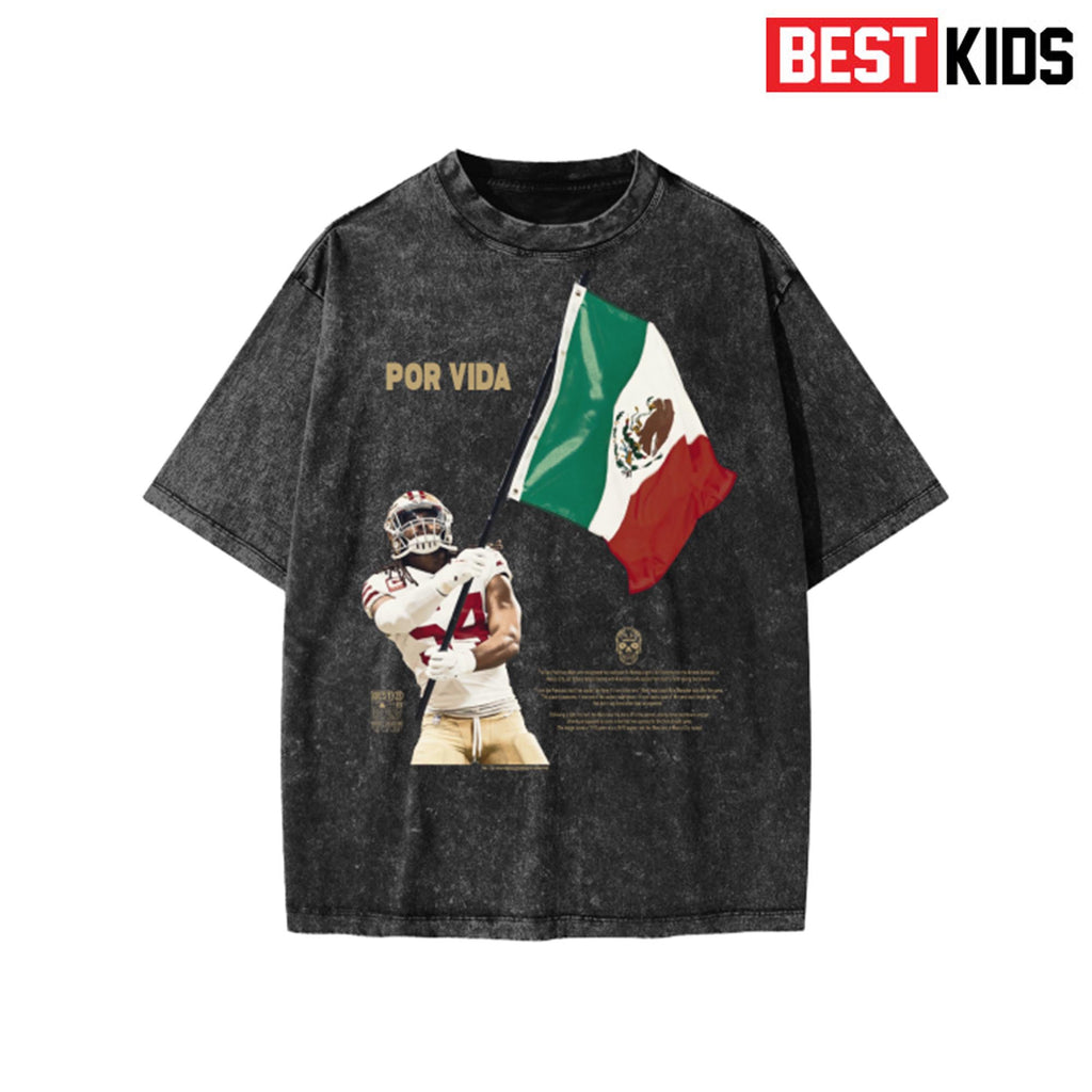 BEST KIDS Niner Por Vida Vintage Washed  100% Cotton T-Shirt