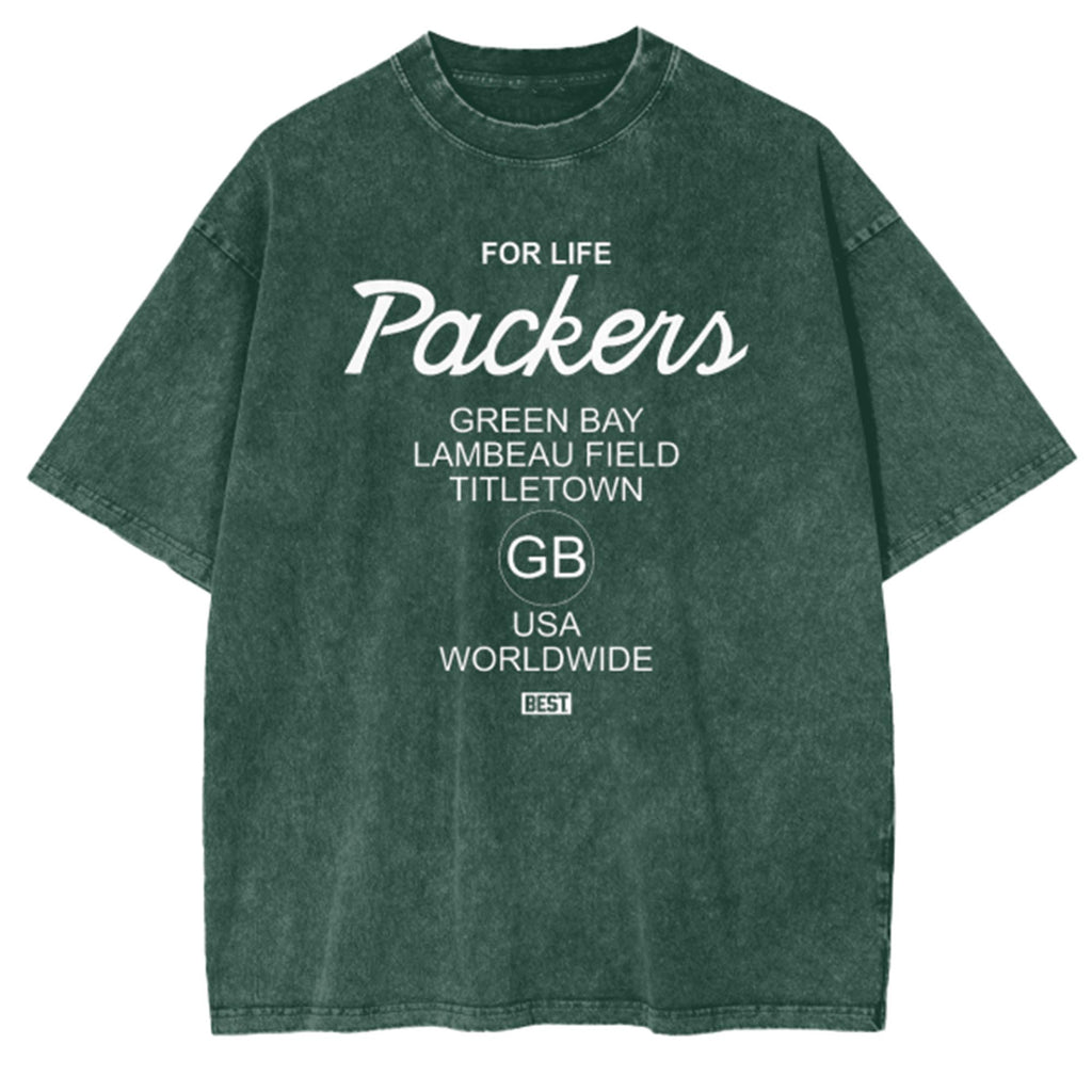 BEST PACKERS FOR LIFE Snow Wash T-Shirt