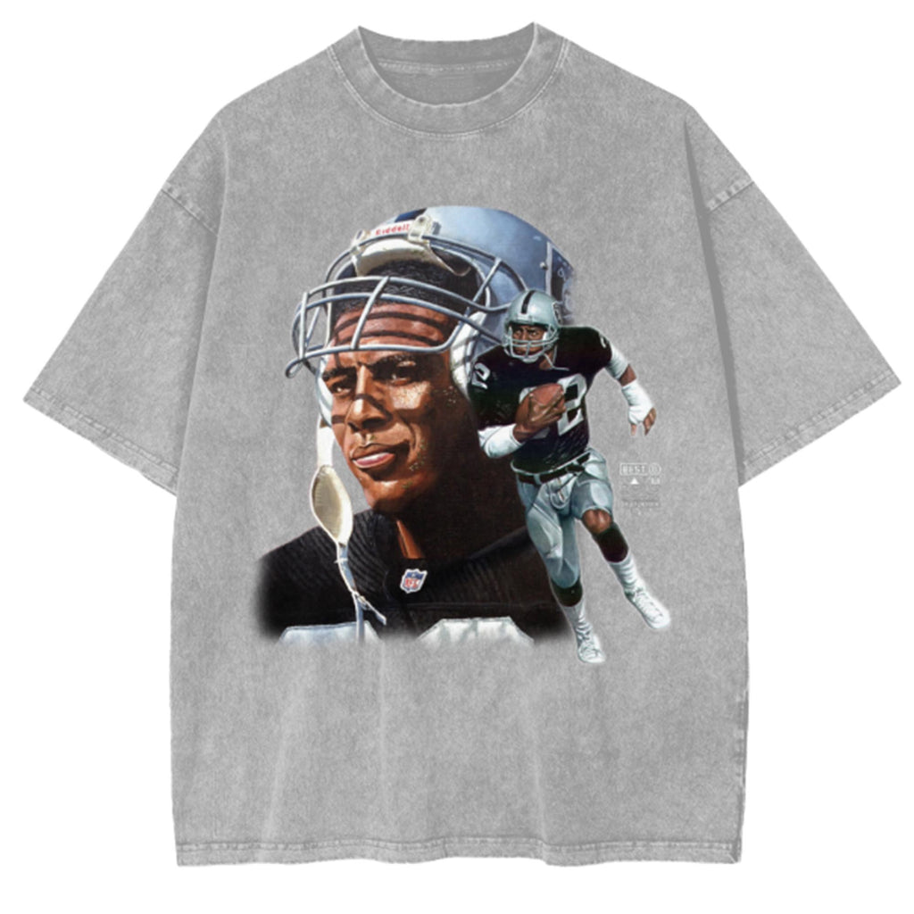 The Marcus Oversized Snow Wash T-Shirt Gray