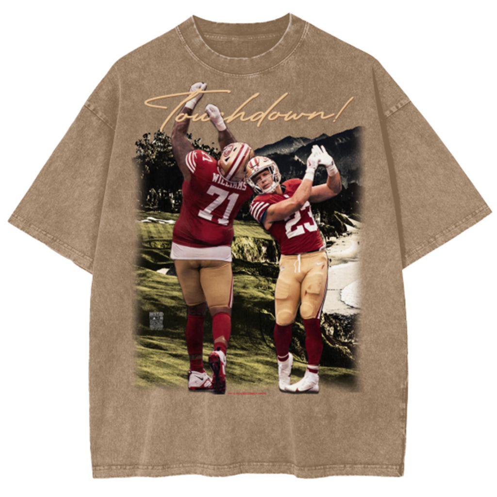 BEST Trent and Christian Snow Wash T-Shirt GOLD