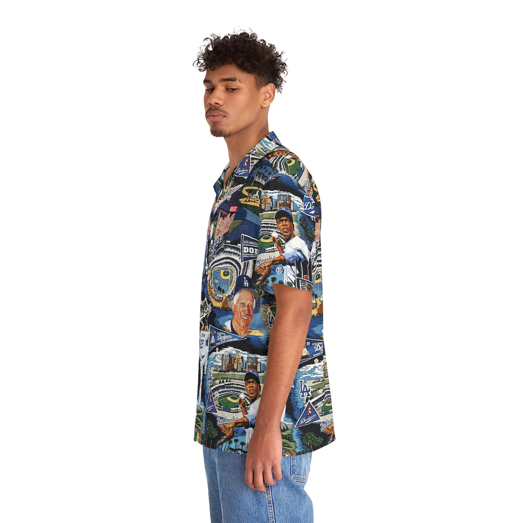 LA dodgers Hawaiian Shirt, summer aloha hawaii shirt - lukifo
