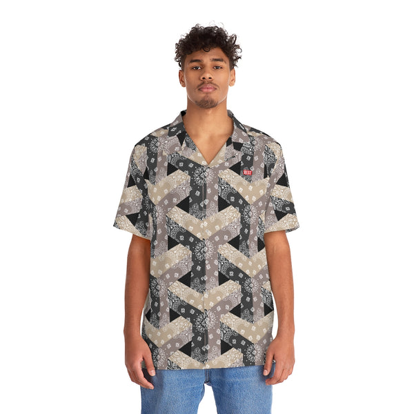 Breezy Excursion | TAN OG BEST Paisley GEO Go Hard Men's Hawaiian Shirt