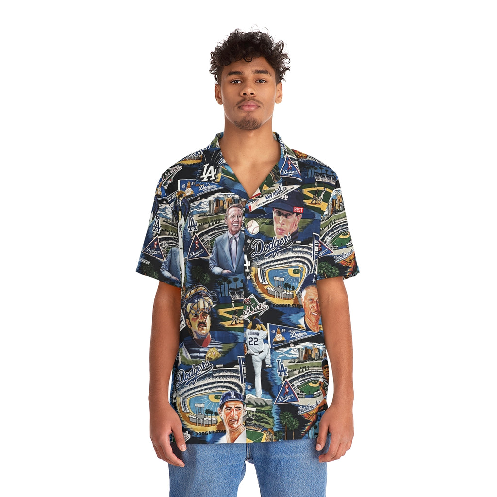 LIMITED] Los Angeles Dodgers MLB-Summer Hawaiian Shirt And Shorts, Stress  Blessed Obsessed For Fans