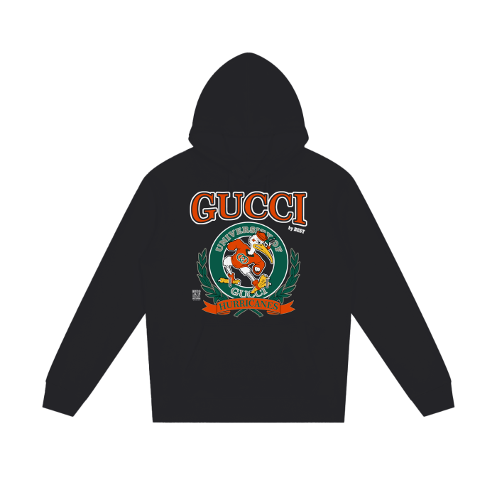 Black top hoodie gucci