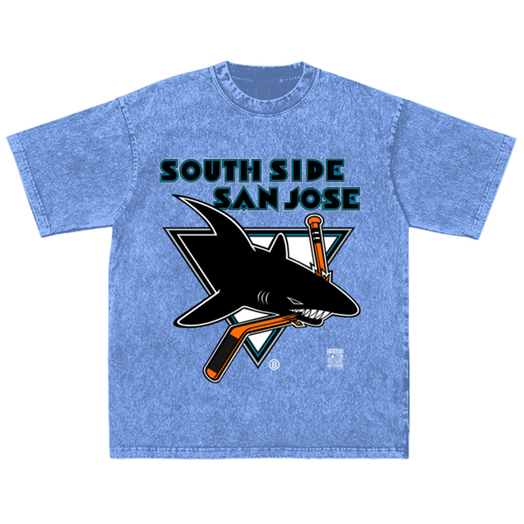 SSSJ Sharks Oversized Snow Wash TEAL T-Shirt