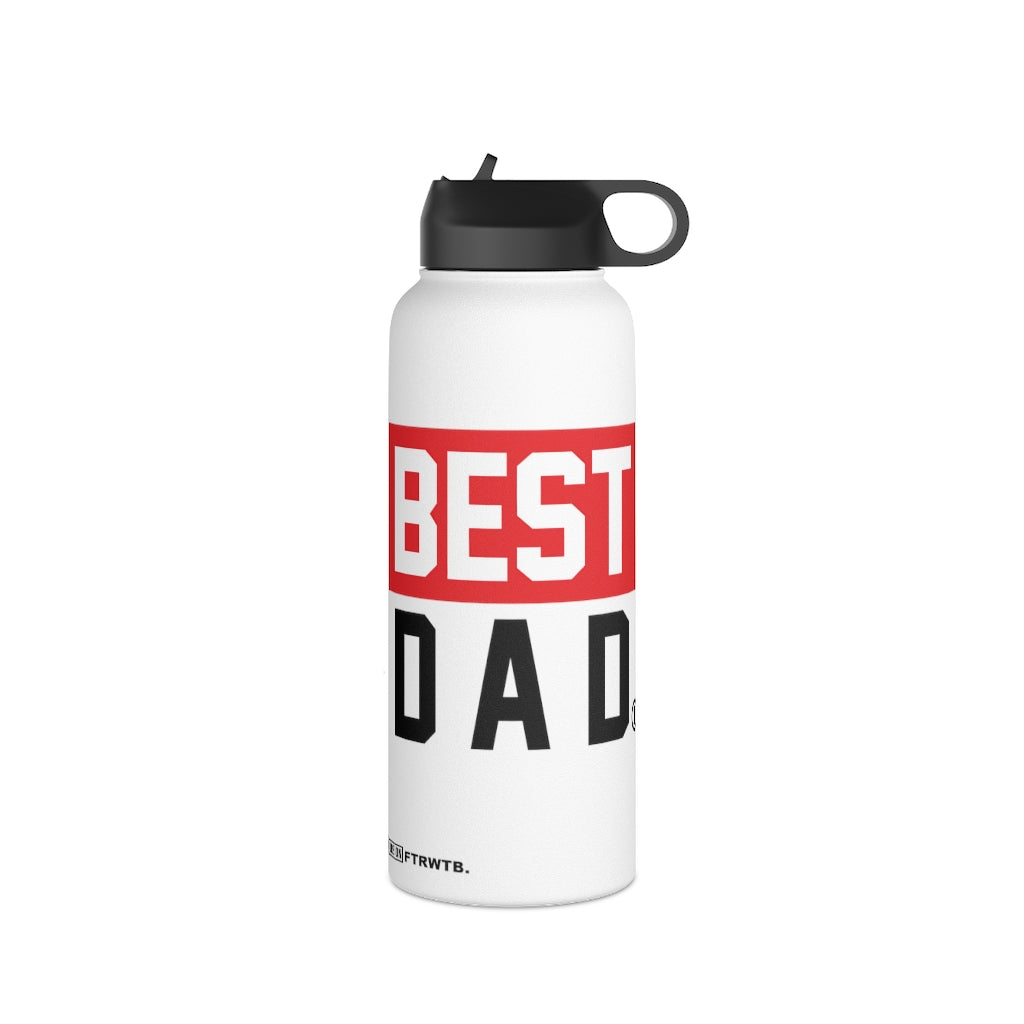 BEST DAD Stainless Steel Water Bottle, Standard Lid