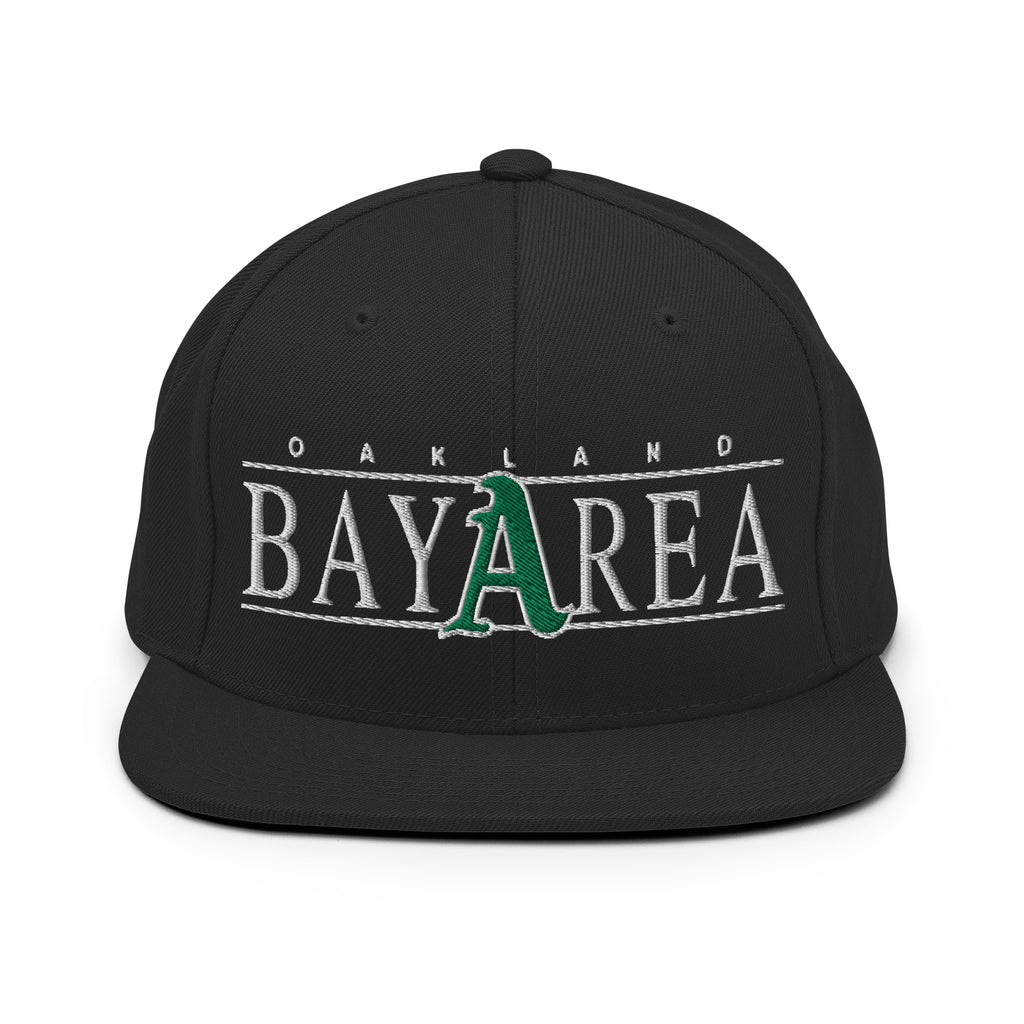 Oak Bay Area Snapback Hat Black