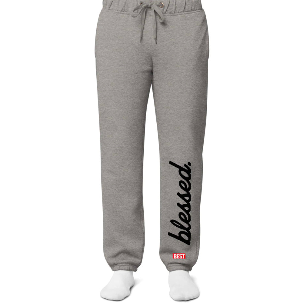 Cursive Blessed BEST Box loose fit joggers Gray