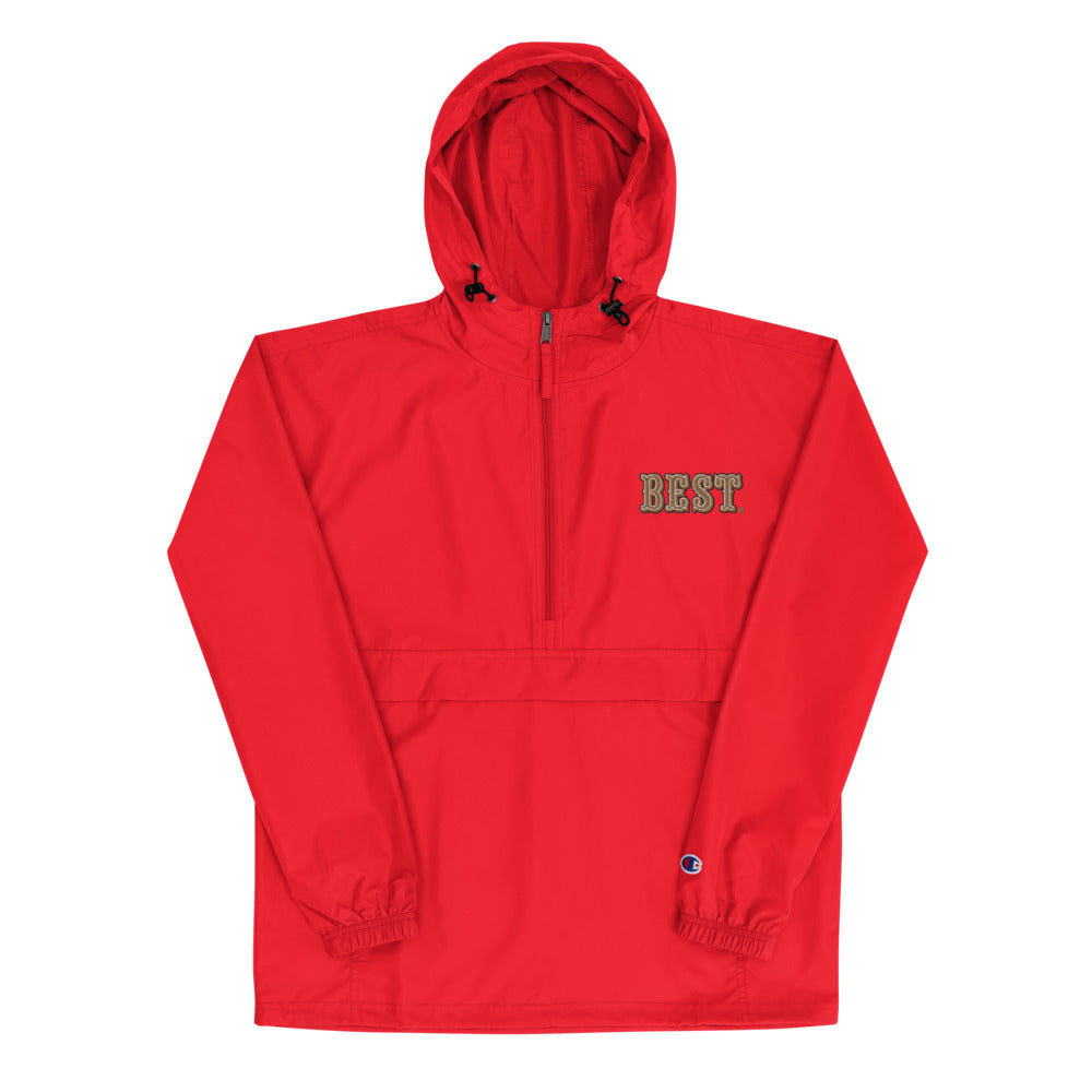 Breezy Excursion | Red Embroidered NINERS BEST X Champion
