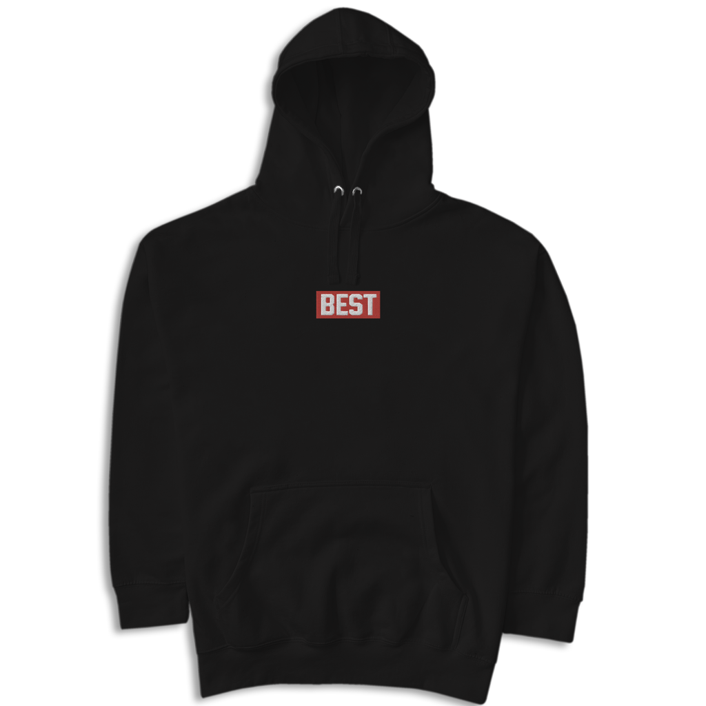 Embroidered RED BEST BOX  Hoodie