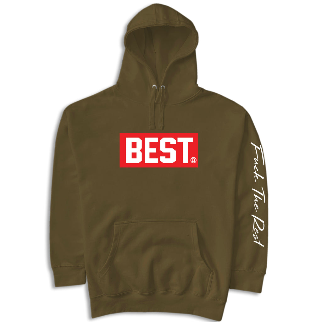 RED BEST BOX FTR Signature Hoodie Military Green