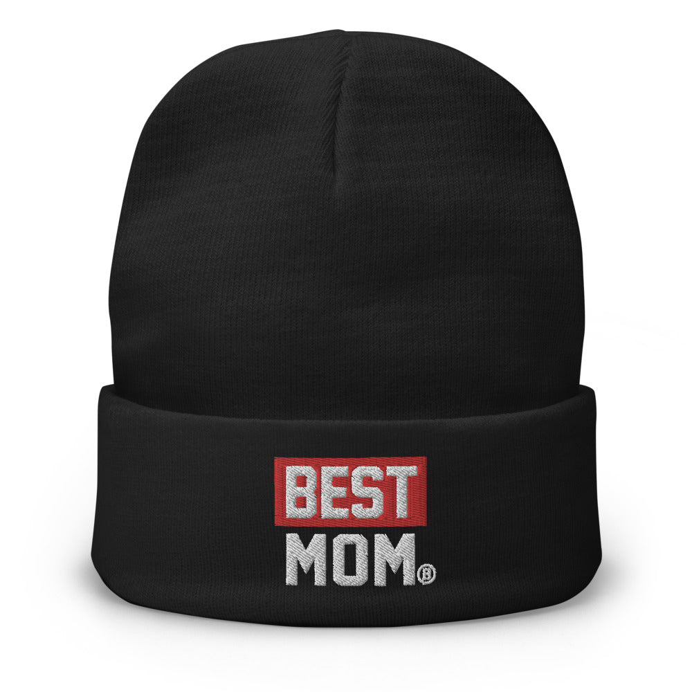 BEST MOM Embroidered Beanie