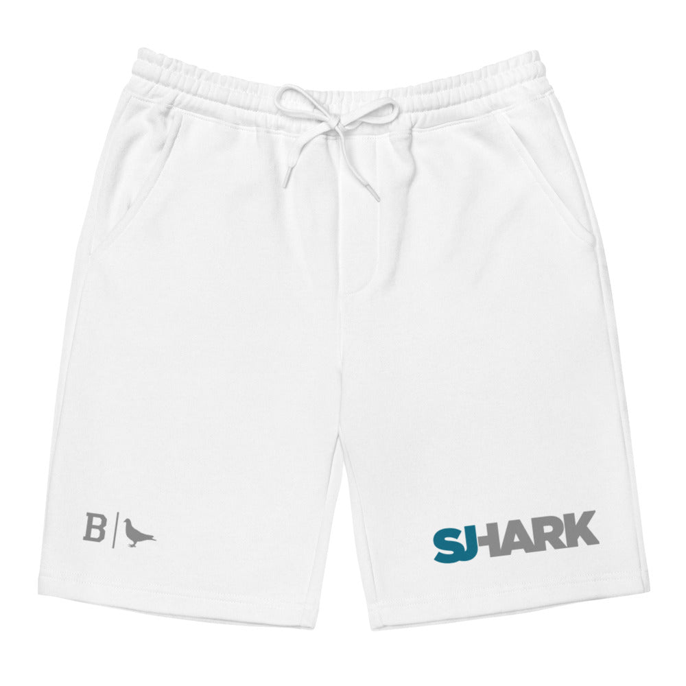 ADAPT AND BREEZY EXCURSION SJ SHARK Men's fleece shorts WHITE