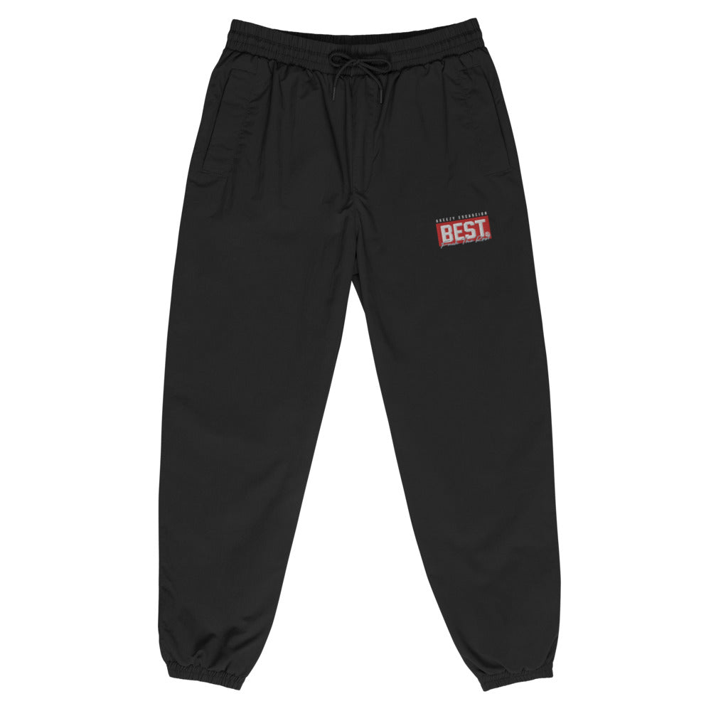 RED BEST BOX FTR SIGNATURE Recycled tracksuit trousers BLACK
