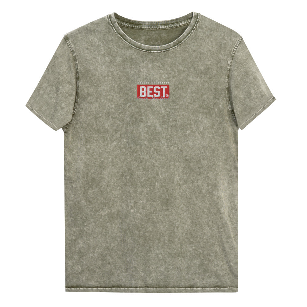 RED BEST BOX Signature Denim T-Shirt Army Greem
