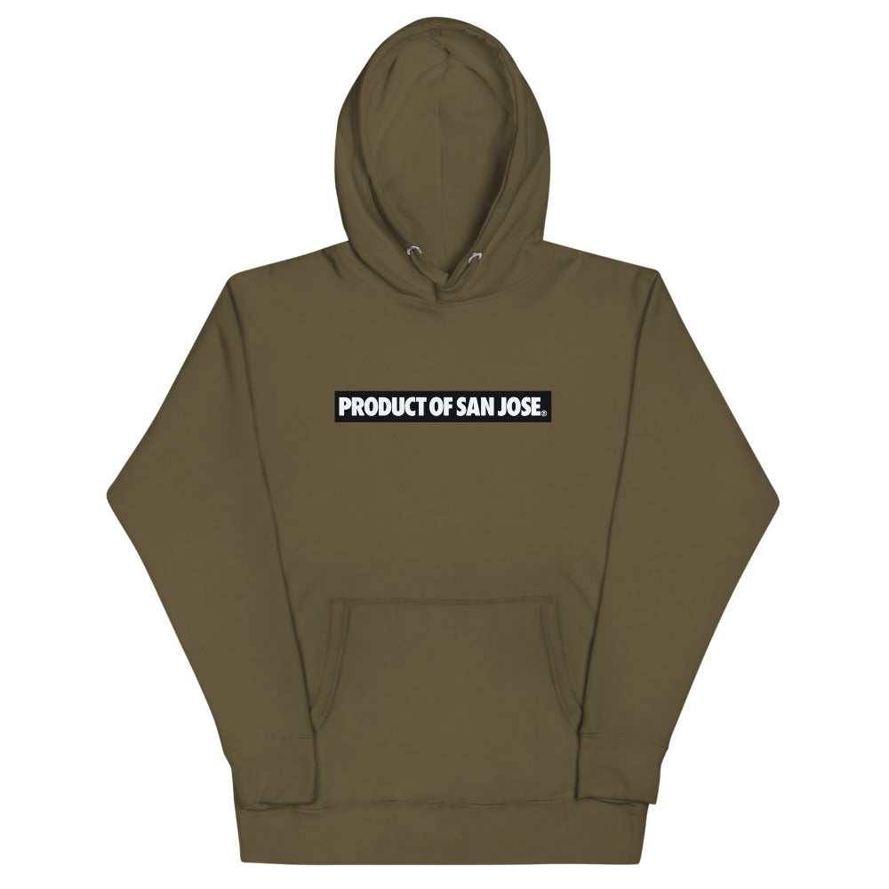 PRODUCT OF SAN JOSE BEST ON BACK MILITARY GREEN Hoodie