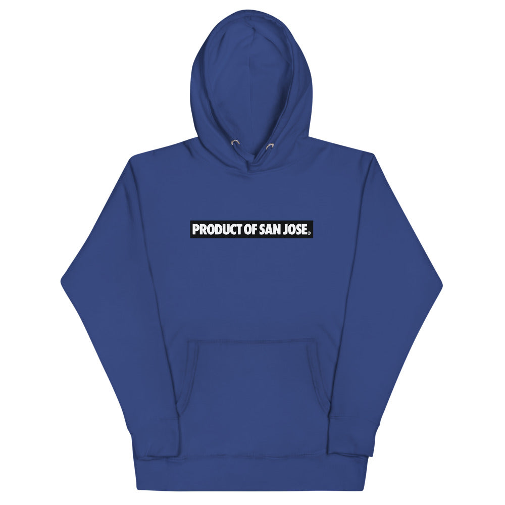 PRODUCT OF SAN JOSE BEST ON BACK BLUE Hoodie